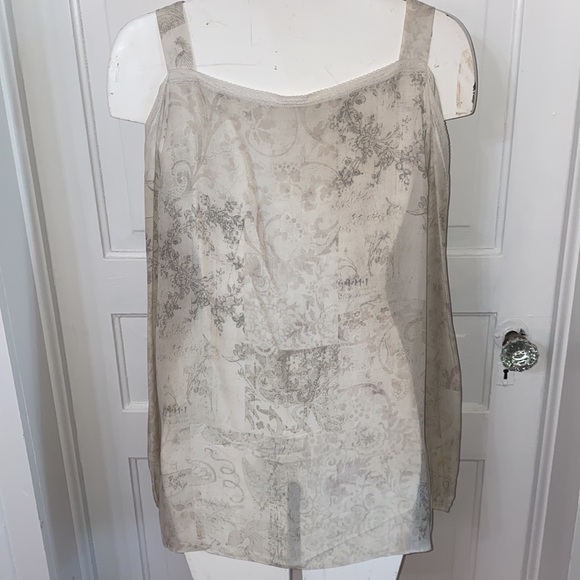 Elie Tahari Lindy Floral Print Silk Cold Shoulder Pull On Blouse / Shirt / Top. - Picture 8 of 10